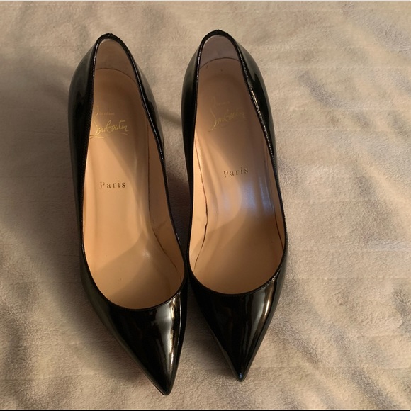 Christian Louboutin Black Patent Leather Heels - Picture 2 of 4